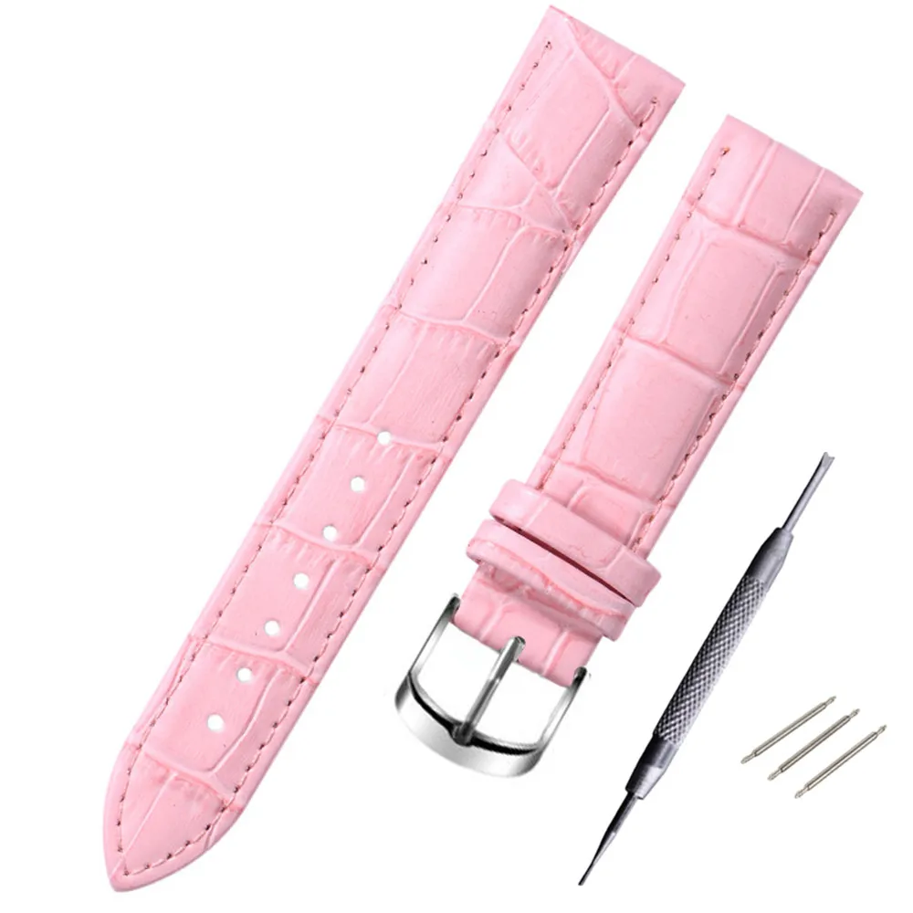 Watch Band Genuine Leather straps Watchbands 12mm 14mm 15mm 16mm 17mm 18mm 19mm 20mm watch accessories men Belt band