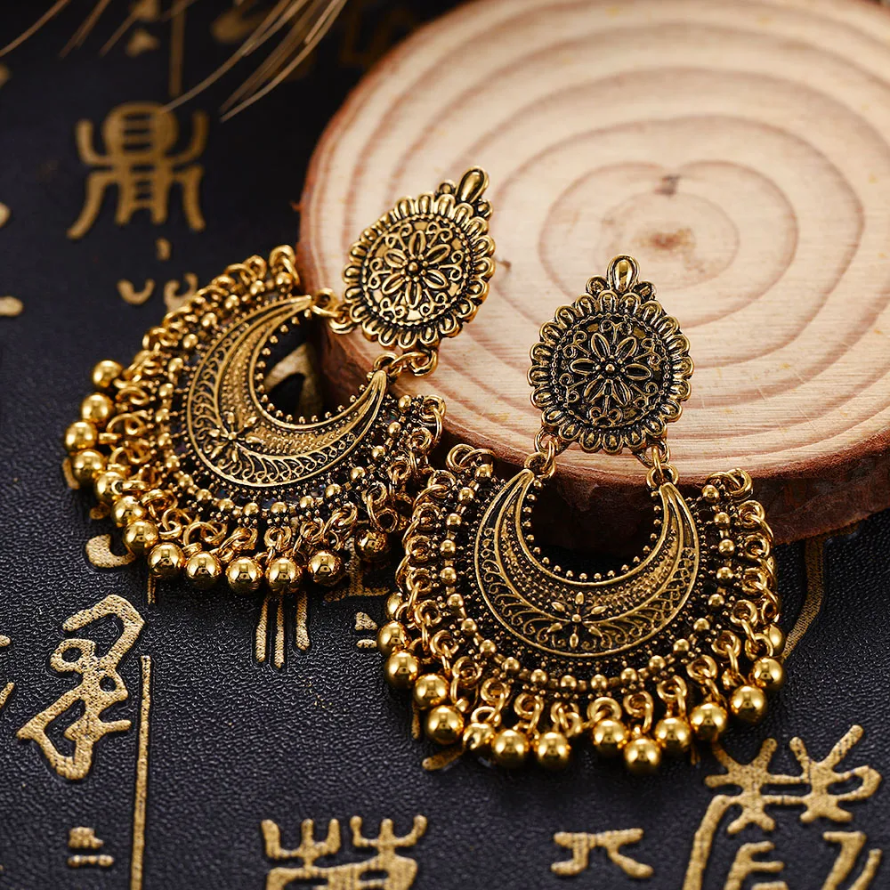 Модные серьги гвоздики в стиле Бохо Ethinic висячие виде капель с висит для женщин