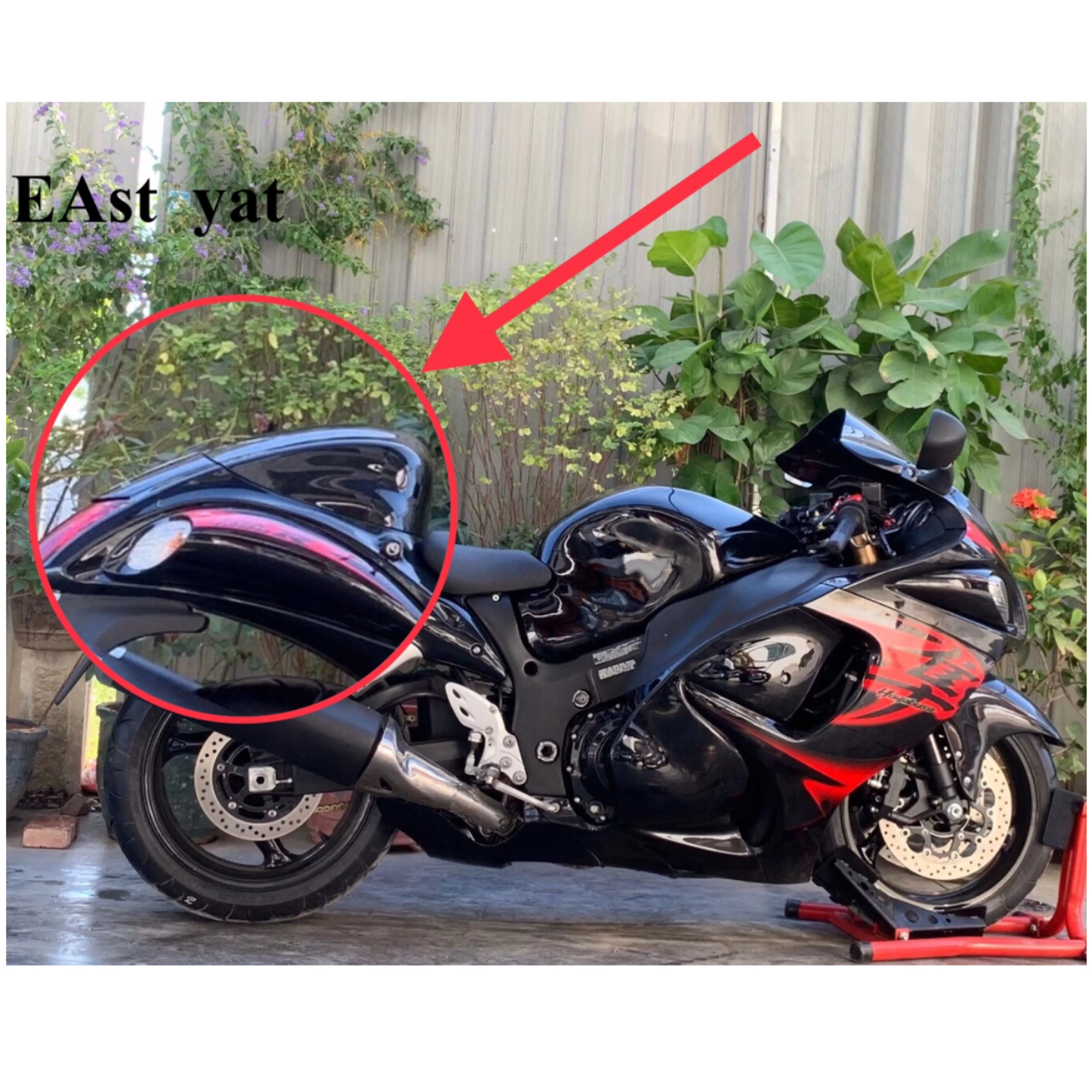 

Обтекатель заднего пассажирского сиденья для Suzuki GSXR 1300, 2008, 2009, 2010, 2011, 2012, 2013, 2014, 2015, 2016