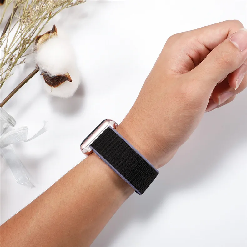Спортивная петля ремешок apple watch band 42 мм 38 мм apple watch 4 3 band iwatch band 44 мм 40 мм correa pulseira 42 44 нейлоновый ремешок для часов