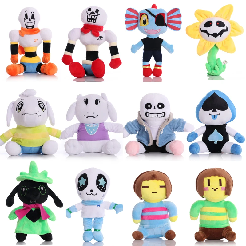 

1pcs 23-30cm Undertale Plush Toy Doll Sans Papyrus Frisk Chara Temmie Plush Stuffed Toys for Children Kids Gifts