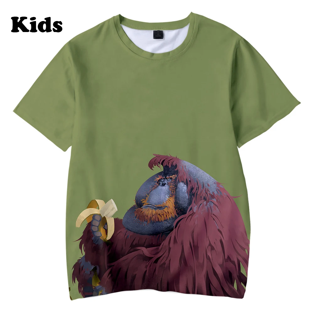 

orangutan 3D T shirt Boys Girls Hot Fashion Casual Tees Harajuku Style Children T-shirts 3D Printed orangutan Kids tshirts tops