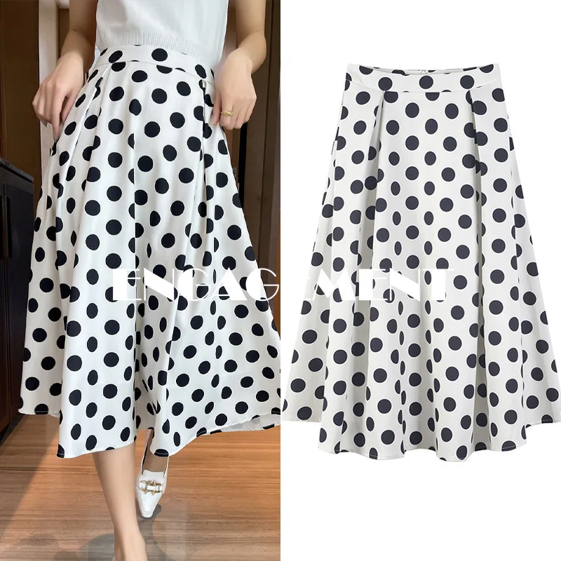 

Женская юбка с высокой талией, элегантная Свободная юбка-зонтик с высокой талией, а-силуэт, лето 2021