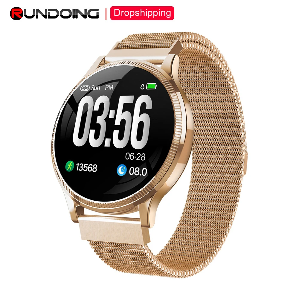 Смарт часы RUNDOING CF18 для мужчин и женщин модные спортивные водонепроницаемые умные