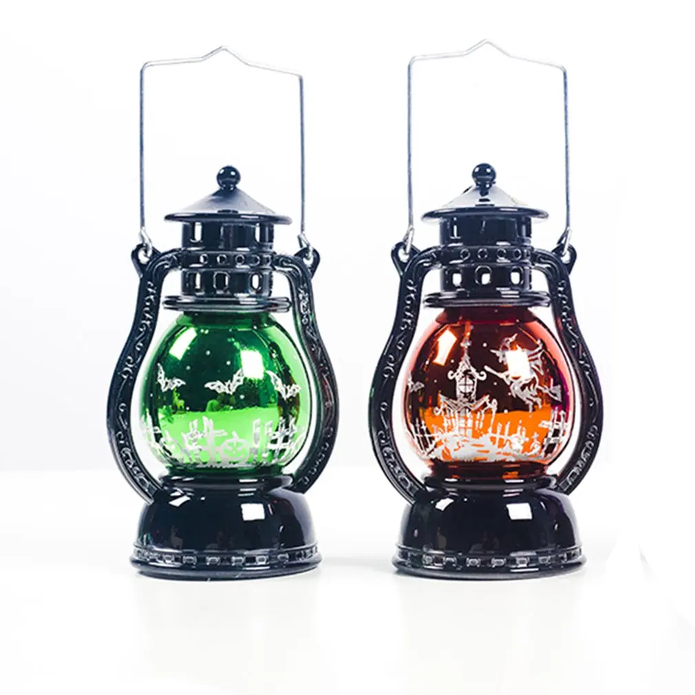 Хэллоуин украшение маленькая масляная лампа Ретро лазерный светильник пони