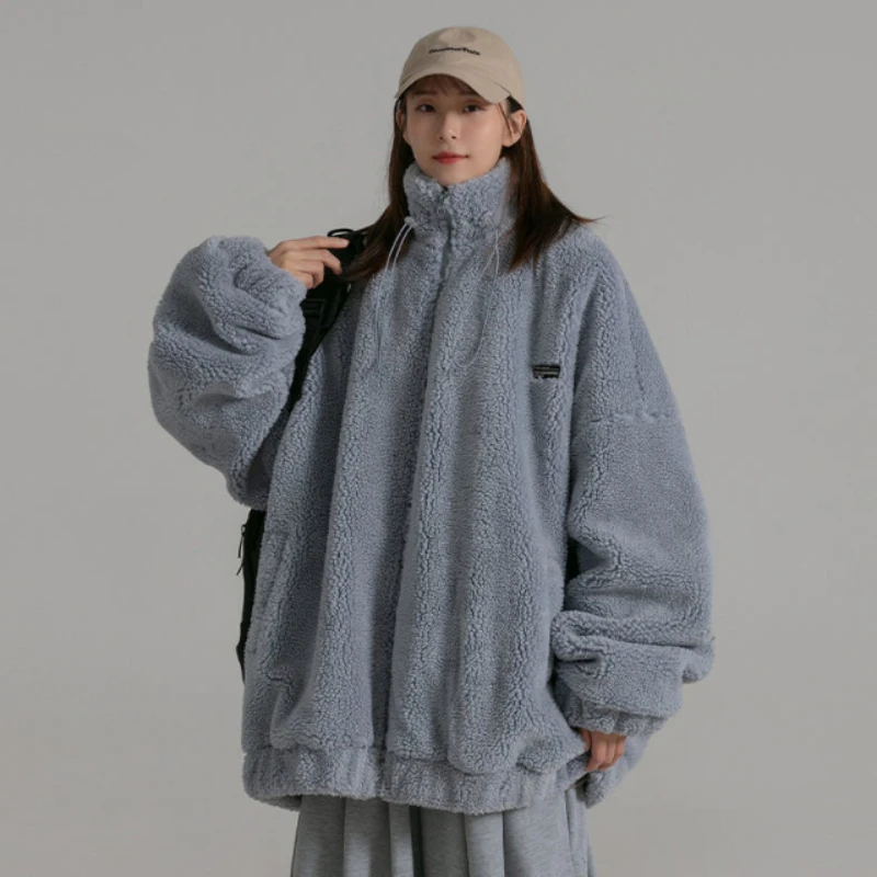 

Stand-upcollarLambwoolcoatFemaleinstidestudentAutumnandwinterTheNewPlusvelvetThickenKeepwarmSmallfreshtopclothing