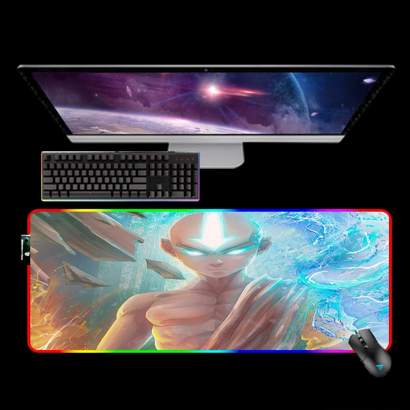 avatar the last airbender rgb коврик для мыши xl коврик