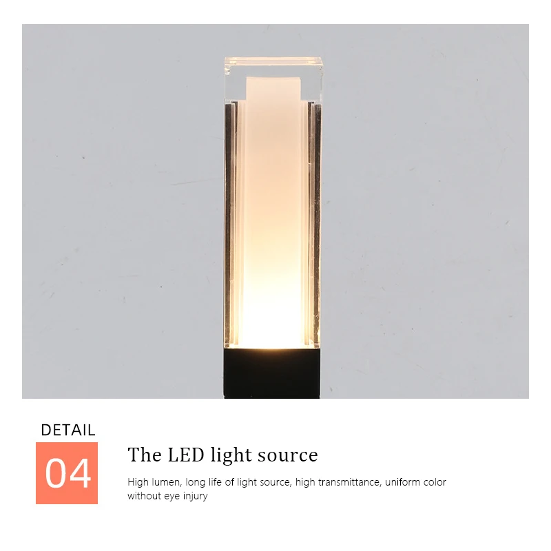 Уличный светодиодный светильник с датчиком движения для сада и лужайки