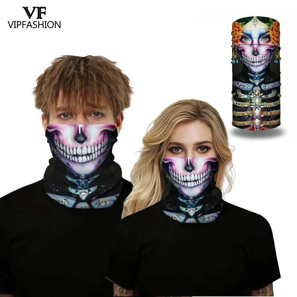 VIP Мода Новый Призрак Повязки На Голову с черепом бандана Buffe трубка магический
