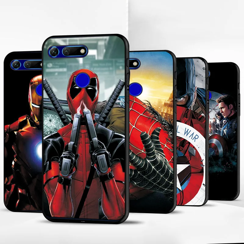 Чехол Marvel Hero для huawei Honor View 20, мягкий чехол, черный ТПУ P Smart Z P Smart, чехол для huawei Honor V20 V10, чехол
