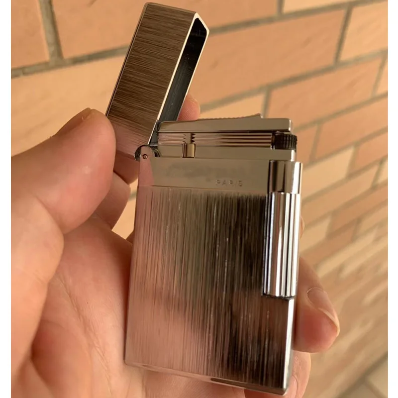 Новая Винтажная яркая звуковая газовая зажигалка dupont, ветрозащитная медная Зажигалка для сигарет