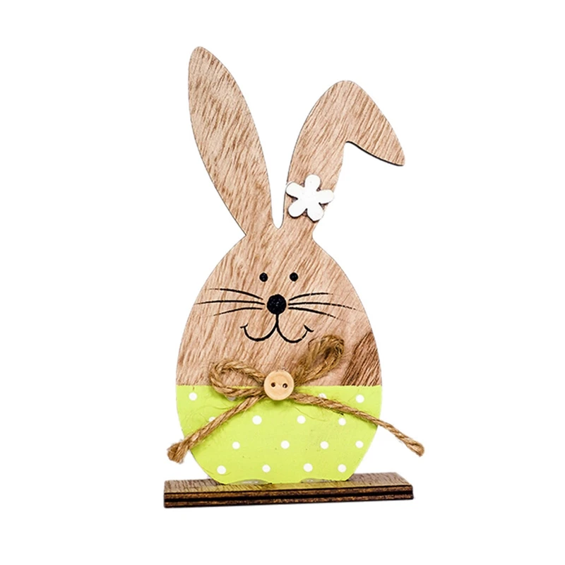 Wooden Easter Egg Shelves For Party Ornament Diy Bunny Letter Stand Rack Rabbit Pattern Decoration Home | Дом и сад