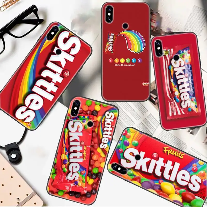 

Skittles Sweet Sour Fruit Candies Soft Phone Case For Redmi 7 8 9 A K20 30 Pro Note 8 9 Pro 9s