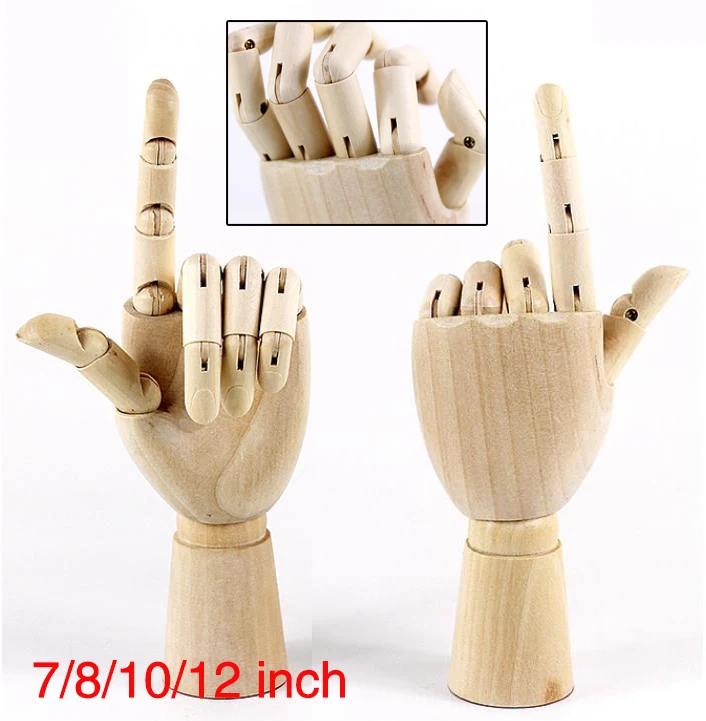 18X6cm Wooden Artist Right Hand Gift Art Alternatives SKETCH Flexible | Дом и сад