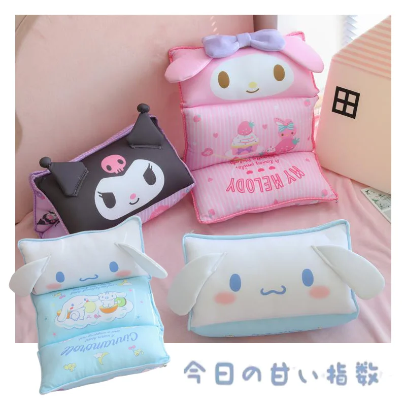 

Милая мультяшная подушка, подушка аниме My Melody Cinnamoroll Kuromi, многофункциональная подушка, милая Подушка для сна, Офисная подушка для сиденья