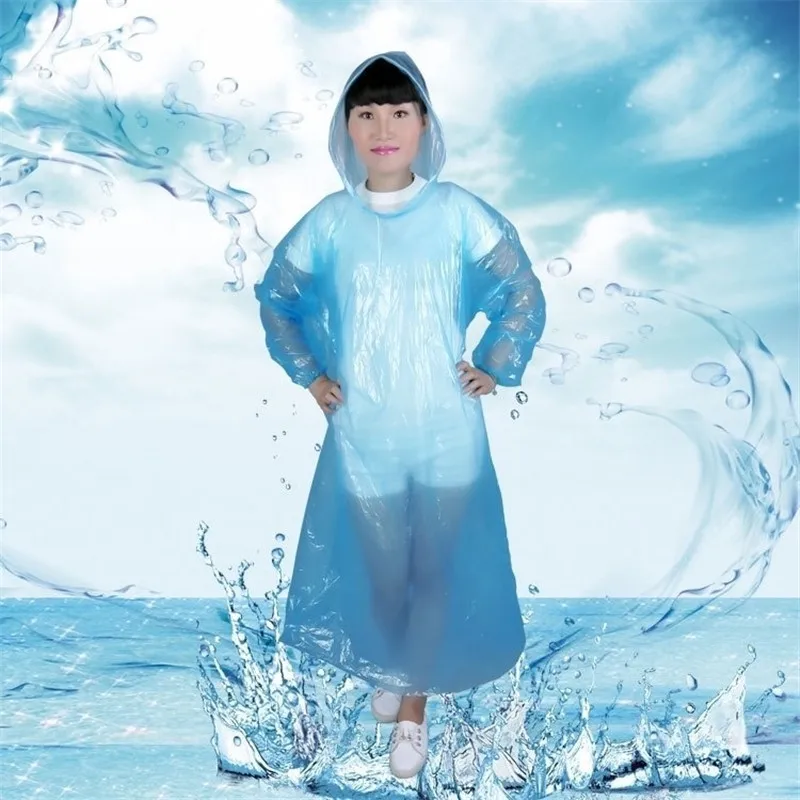 

10 Pcs/Set Thicken Disposable Raincoat For Women And Men Portable Camping Emergency Hiking Waterproof Poncho Outdoor Supplies