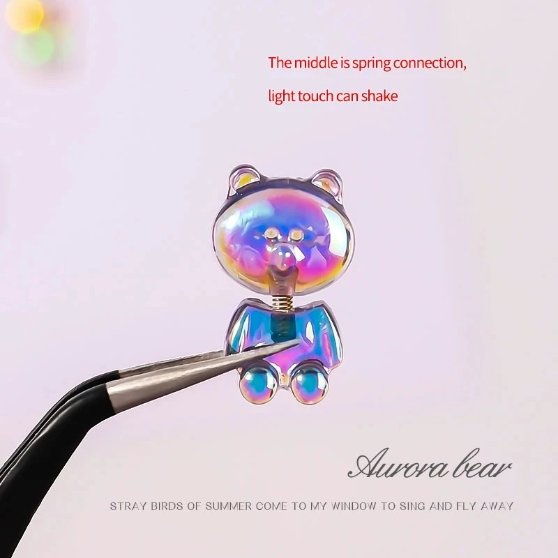 Аврора мультфильм Медведь Дизайн ногтей украшения Misscheering фантомный Цвет 3D