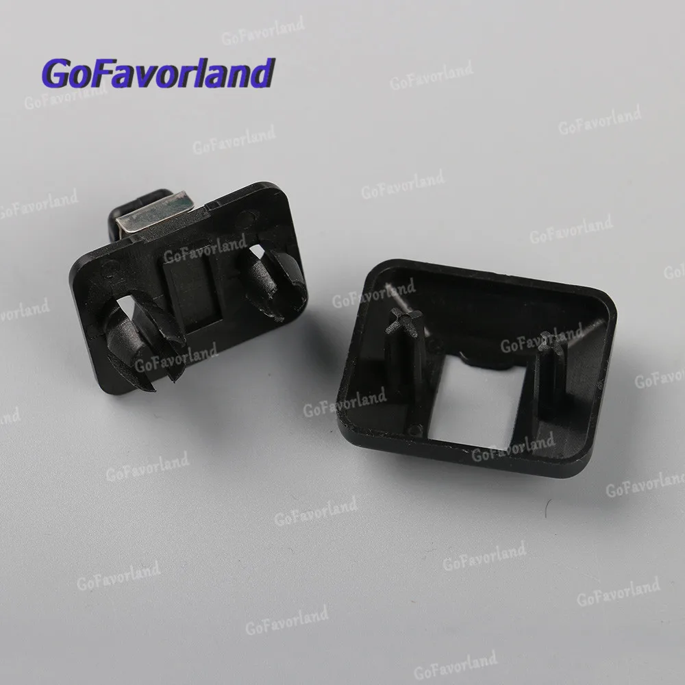 

Black SET Interior Sun Visor Hook Clip + Retainer Cover 8U0857562 4PK For Audi A4 2005-2015 A4 Allroad 2010-2016 For Seat Exeo