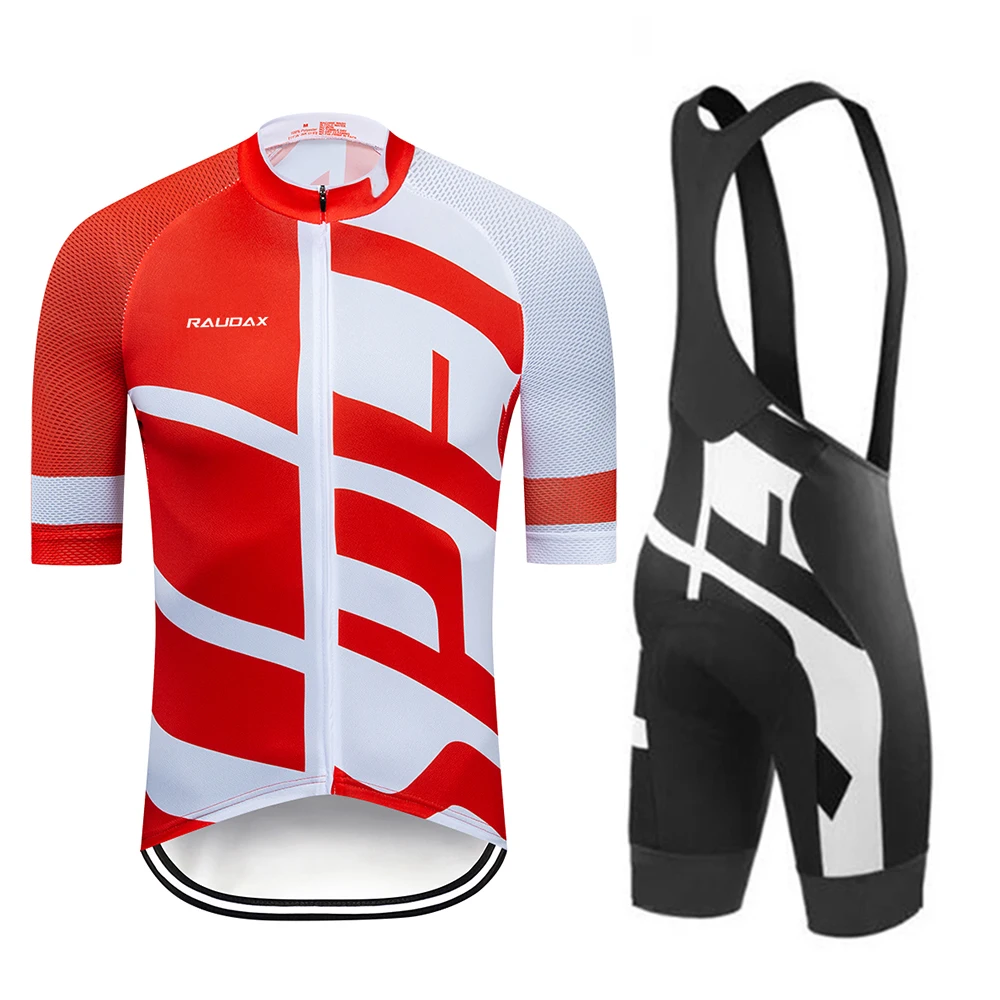 

2020 Team Raudax Cycling Jerseys Bike Wear Clothes Quick-Dry Bib Gel Sets Clothing Ropa Ciclismo Uniformes Maillot Sport Wear