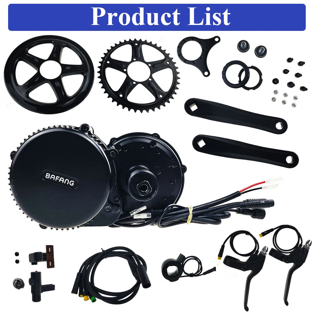 Двигатель Bafang BBS02B 36 в 500 Вт BBS01B 250 В 350 BBS01 BBS02 Средний приводной двигатель комплект