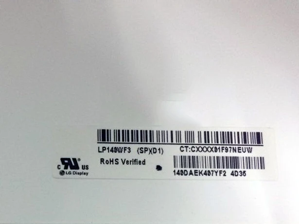Матричная панель для ноутбука LG Matrix 14 0 дюйма LP140WF3 SPD1 (SP)(D1) матовая Светодиодная с