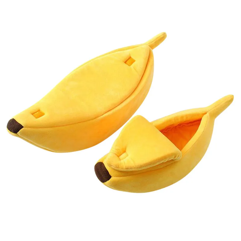 

Banana Shape Pet Dog Cat Bed House Mat Durable Kennel Doggy Puppy Cushion Basket Warm Portable Dog Cat Supplies