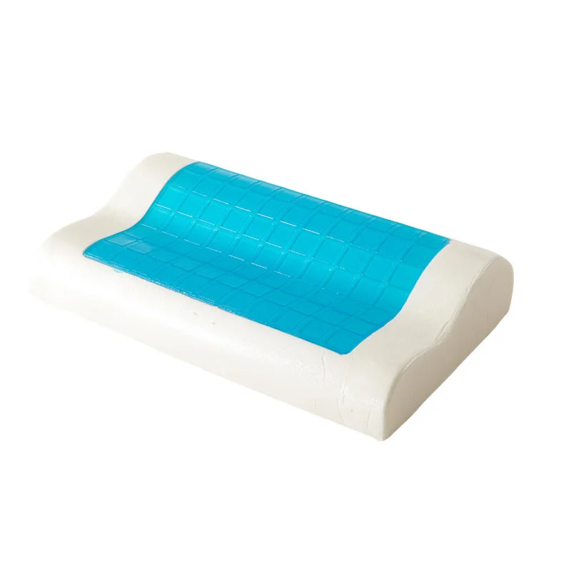 1PC Sleeping Pillow Slow Rebound Memory Cotton Summer Gel Pillow Comfortable Soft Cool Cervical Protection Neck Care Pillow