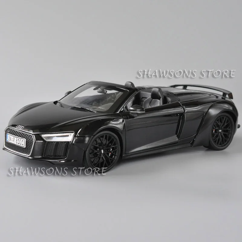 Масштаб 1:18 литая металлическая модель автомобиля игрушки Audi R8 V10 Spyder коллекция