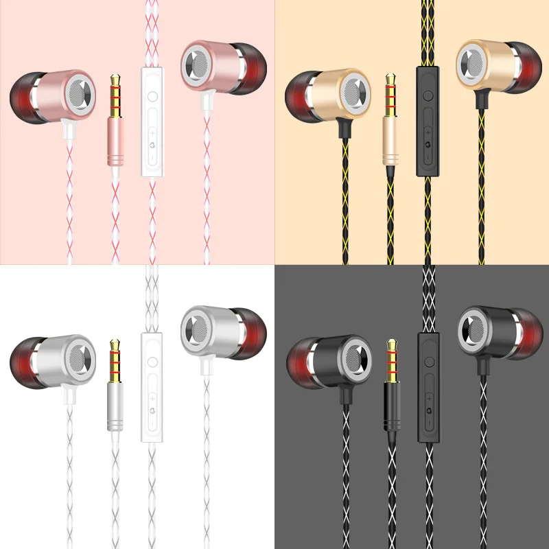 3 5 мм проводные наушники в ухо с микрофоном контроллер игровые спортивные для Xiaomi