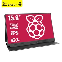 eviciv 15 6 raspberry pi portable monitor lcd display 1080p kodi media player arduino laptop pc computer multiple screen speaker