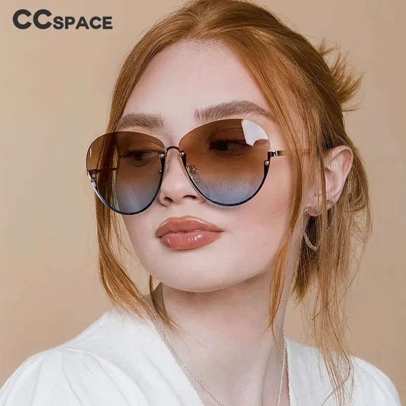 SU237 большие полуоправы Glam модные очки полуоправа женские сексуальные Пилот