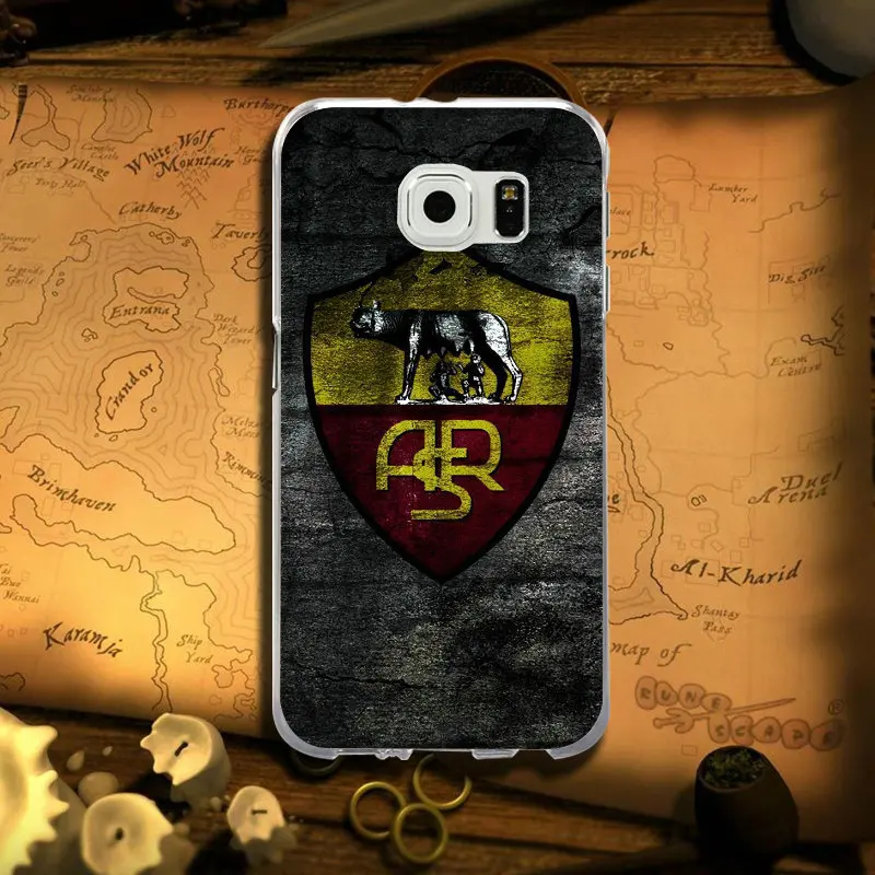 Логотип Roma football для samsung Galaxy Note 2 3 5 8 9 S2 S3 S5 Mini S6 S7 S8 S9 S10 Edge Plus Lite чехол Мягкий ТПУ чехлы для телефонов