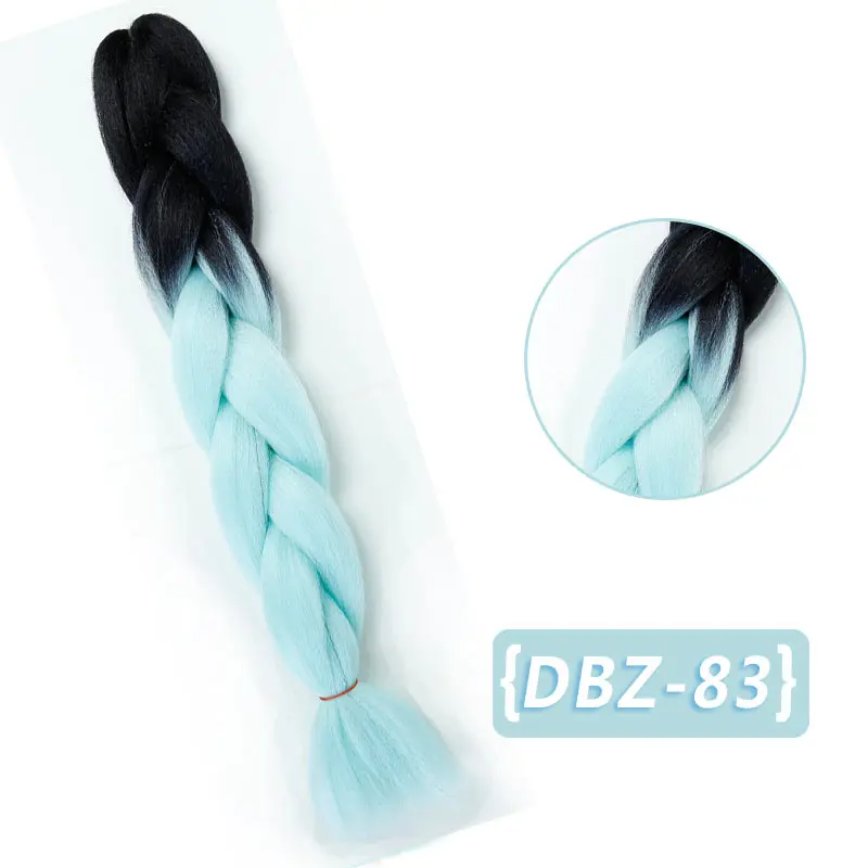 24 дюйма, 100 г/упак. коробка, огромные косички, длинные, Омбре, синтетические, жаростойкие, косички, волосы, вязанные крючком, для наращивания, африканские, JINKAILI - Цвет: Розовый