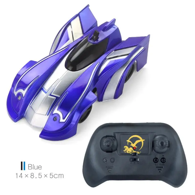 Blue Новейший Радиоуправляемый автомобиль для скалолазания на стену, игрушка с дистанционным управлением, антигравитационный потолочный гоночный автомобиль, электрические игрушки, машина, авто Радиоуправляемый автомобиль для детей - Цвет: Blue