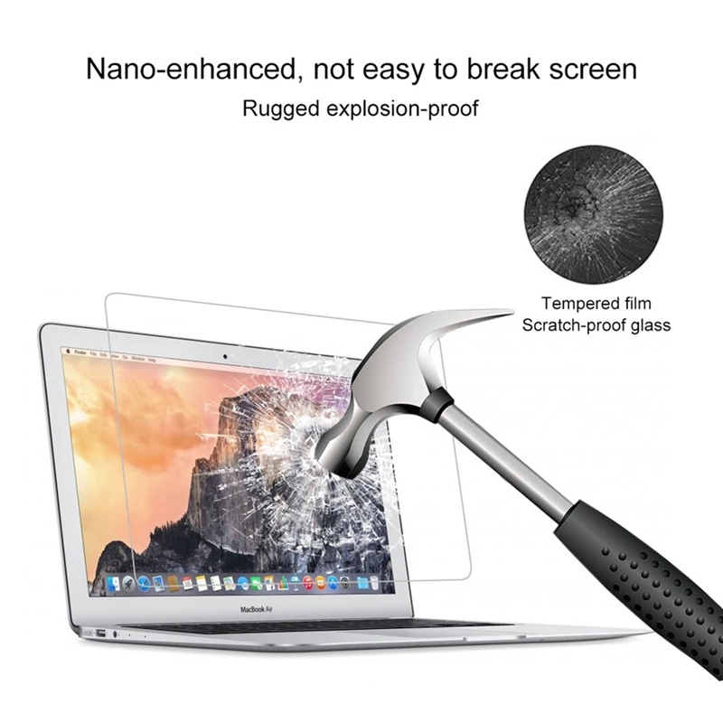Закаленное стекло 9H для Apple MacBook Air Pro Retina 13 защитная пленка экрана 3 дюйма 2019 2020