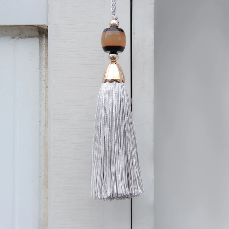 

Keychain Doors Crafts DIY Decorative Tassel for Bag Home Decoration Accessories Jewelry Long Silk Tassels Fringe Curtains Brush