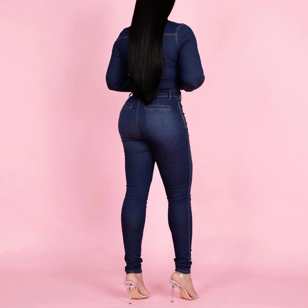 2020 весенний сексуальный джинсовый комбинезон для женщин модная уличная одежда в