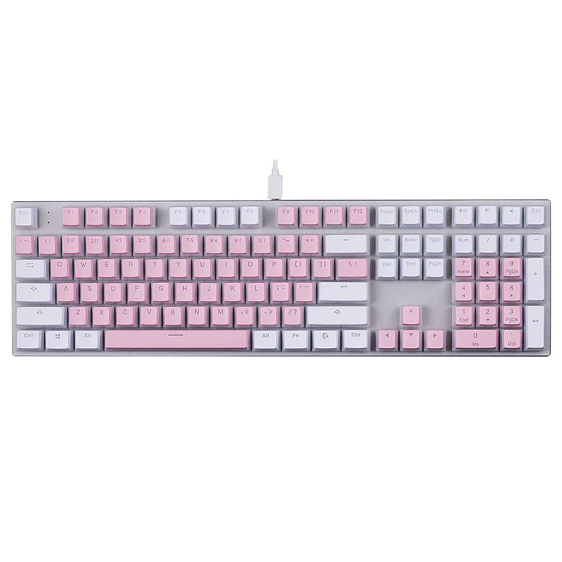 

Механическая клавиатура CIDOO ABM618, из алюминиевого сплава, с RGB-подсветкой, 108 клавиш, бело-красный переключатель