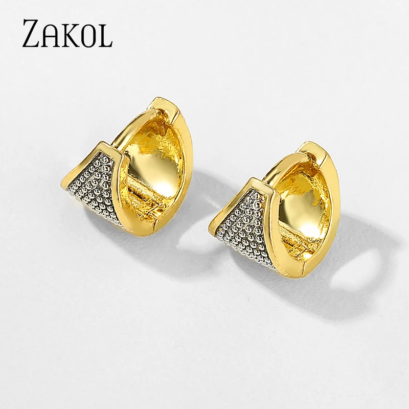 ZAKOL брендовые элегантные уникальные очаровательные двухцветные оригинальные