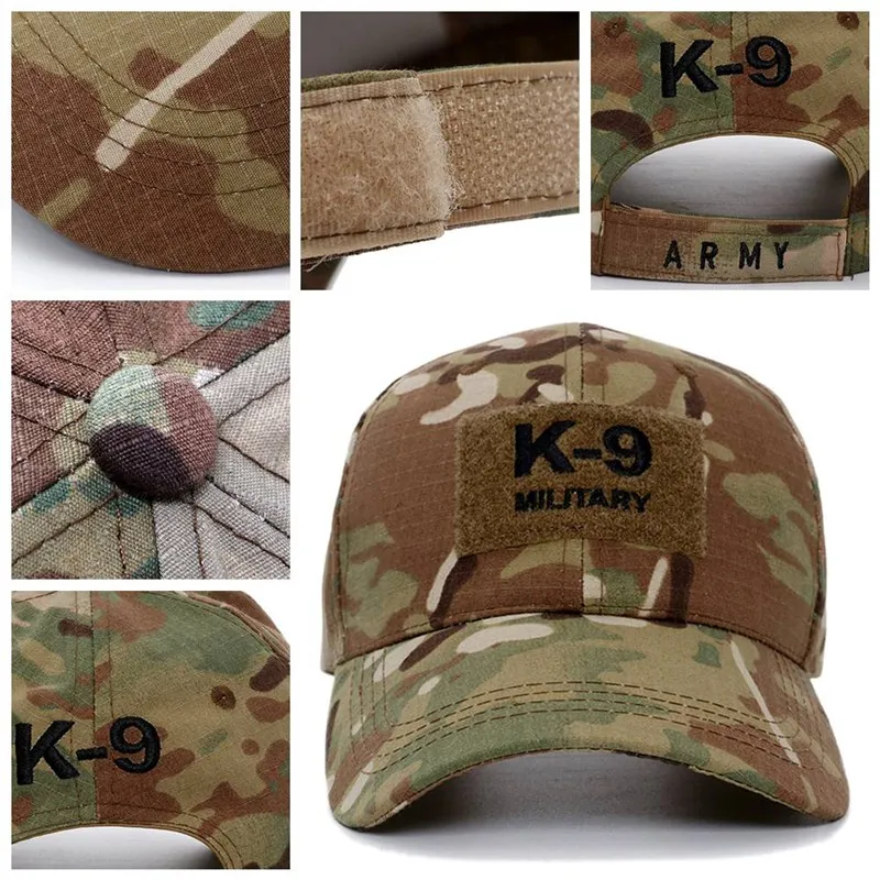 

K-9 Police Canine Special Army K9 Service Dog CP Operator Cap Tactical Baseball Cap Men Hats With Patch Adjustable