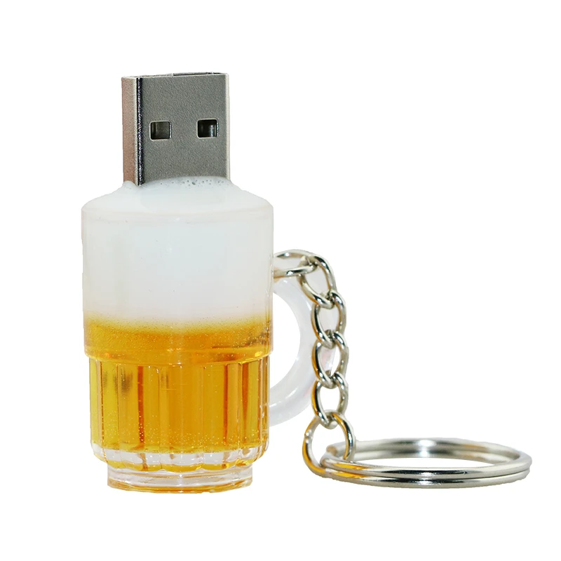 Реальный Ёмкость пивная кружка USB 2 0 флеш накопитель 8 Гб оперативной памяти 16