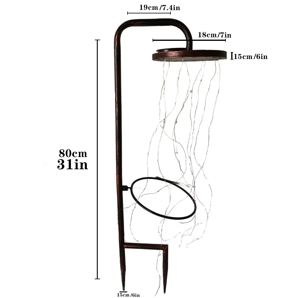 

LED Fairy Light Decor Luminous Floor Lights Outdoor Lamp Yard Lawn Patio Creative Shower Light Garden Solar Powered@#527