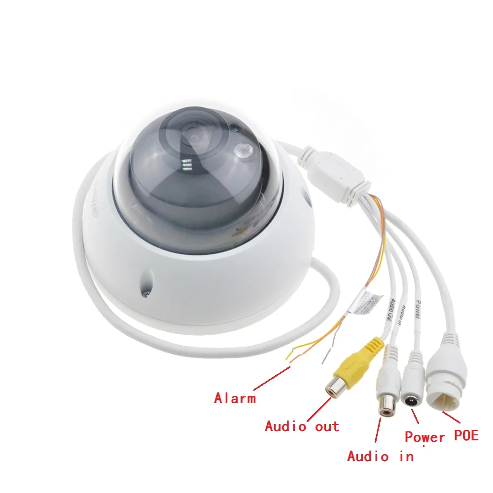Dahua 4MP IP starlight Camera IPC HDBW4433R AS and PFB203W Audio & Alarm PoE заменить HDBW4431R ж камеры|Камеры