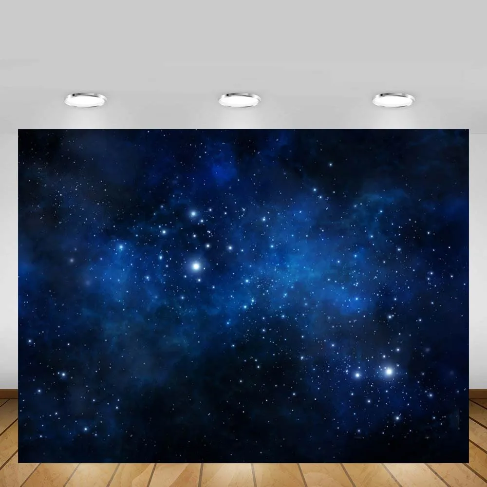 Mehofond звездное небо с принтами Вселенной космоса фон блестками и нашивкой в виде
