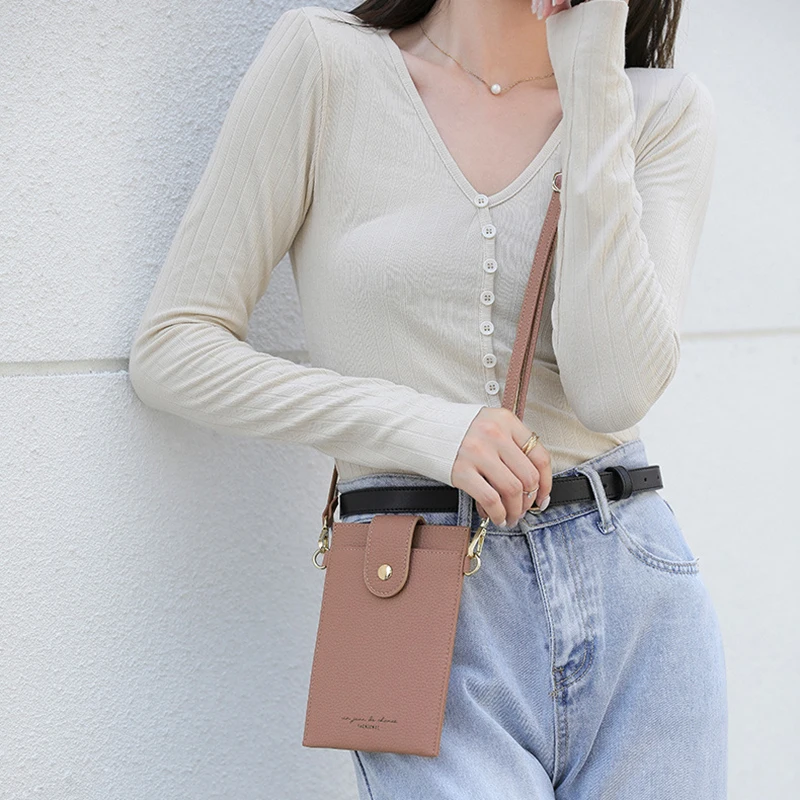 

Женский мини-кошелек мобильный телефон Bag, женские кошельки и кошельки, короткий женский кошелек для монет, держатель для кредитных карт