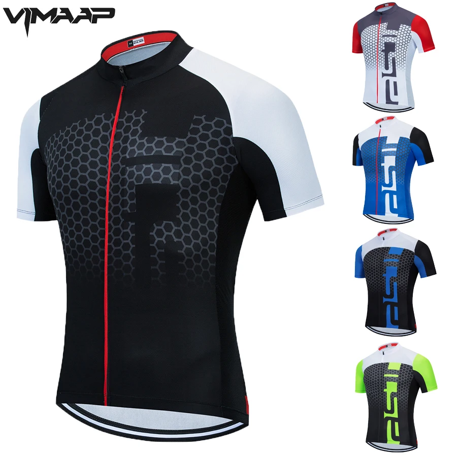 

2021 Cycling Jersey Breathable Cool Cycling Jersey Short Sleeve Summer Quick Dry MTB Road Biking Jersey Cycling Clothing Men