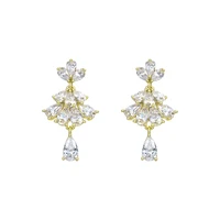 14k gold drop earrings for women wedding gifts simple temperament earrings anniversary fine jewelry earring kolczyki damskie