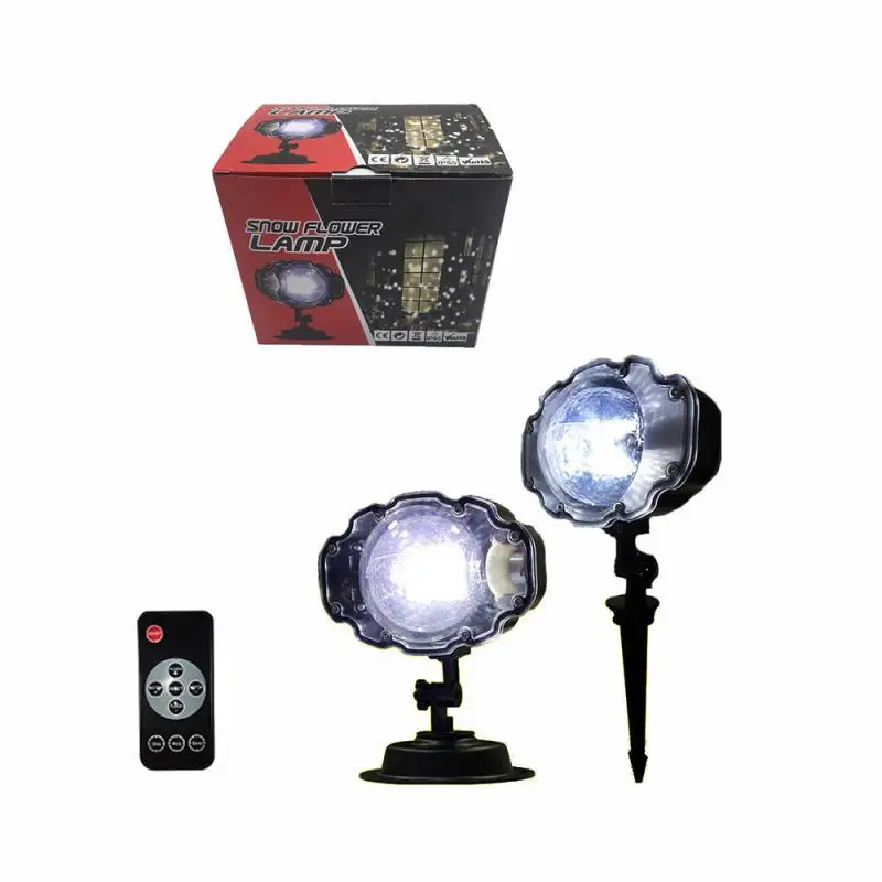 

Spotlights LED Mini Snow Lamp Christmas Projection Lamp Outdoor Waterproof White Color Snowflake Projection Lamp