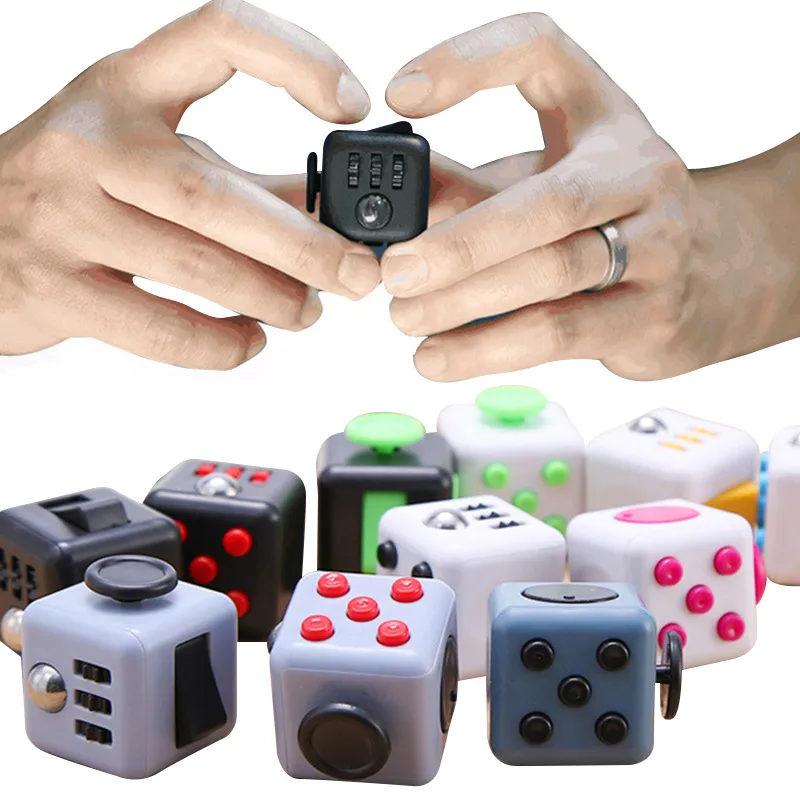 

Funny Fidget Toys Cube Square Dice Children Adult Decompression Toy Plastic Focus Game Relieve Stress Puzzle Toysgift for Kids