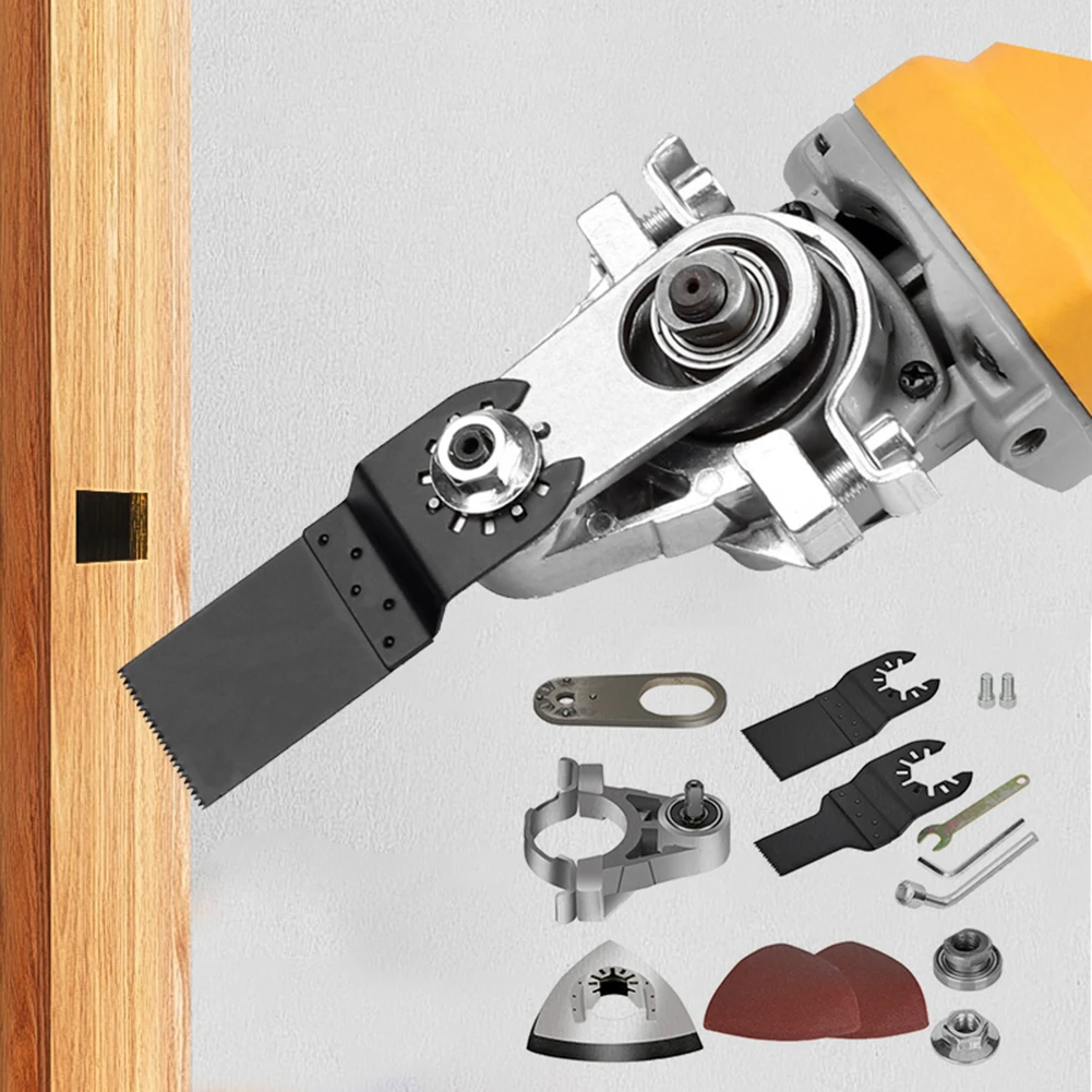 Converter Oscillating Tool Adapter Kit Quick Change 100 Type Sanding Cutting Angle Grinder With 2 Saw Blade Aluminum Polishing |